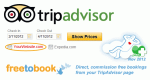 TripAdvisor book now button