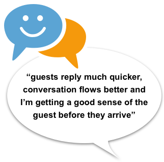Smart messaging for automatic messaging of guests  