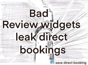 leaking pipe bad review widgets leak direct bookings