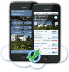 mobile view of booking