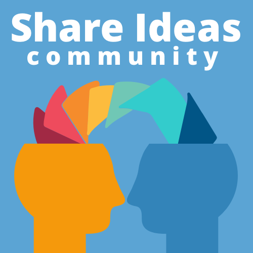 share ideas community illustration